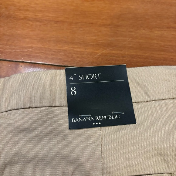 Chino/Khaki High Waisted Shorts - Picture 4 of 4